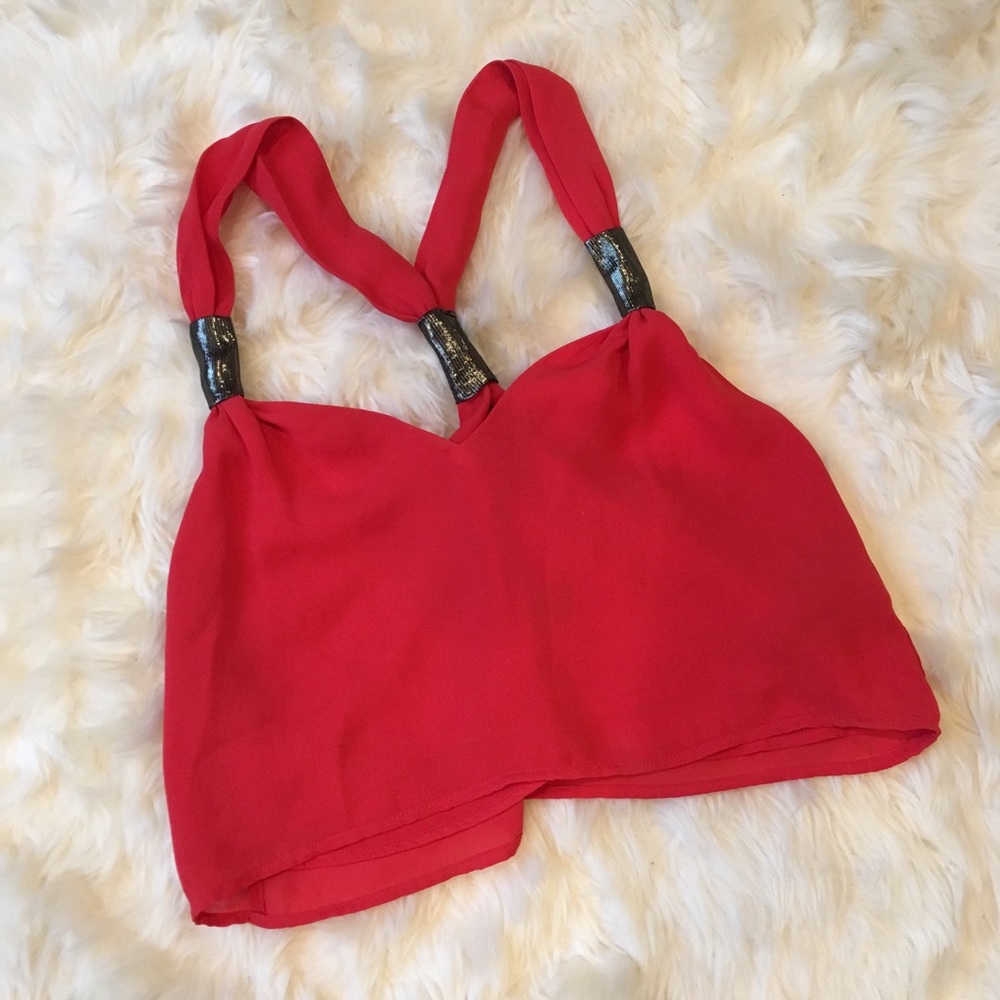 Bebe Silky Crop Top